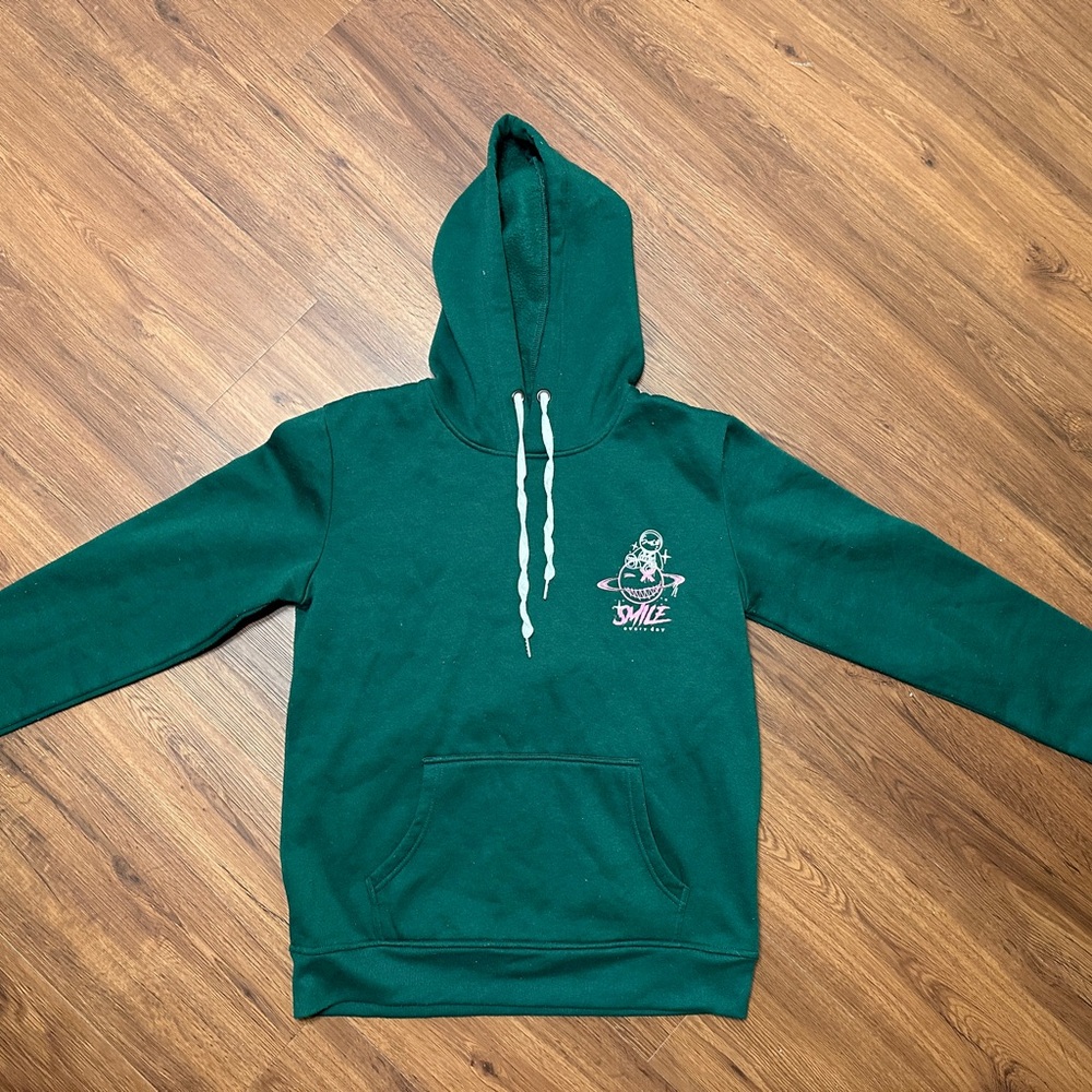 Green Graphic Hoodie